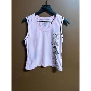 Women’s Danskin Retro Sleeveless Workout Top • Large •